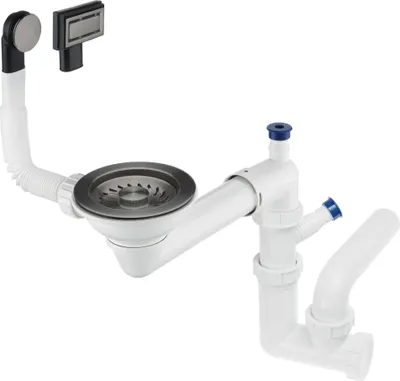 Zdjęcie produktu dla Siphon for 1-bowl granite sink - Space-Saver