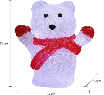Produktbild von LED-Eisbärfigur, batteriebetrieben, für den Innenbereich geeignet
