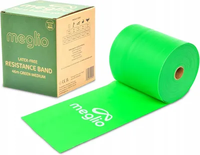 Imagen del producto de Bandas de resistencia Widerstandsbänder, rollo, sin látex, color verde, 46 metros