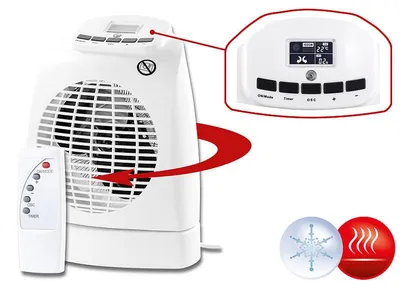 Image de Radiateur soufflant 1000 / 2000 W avec télécommande