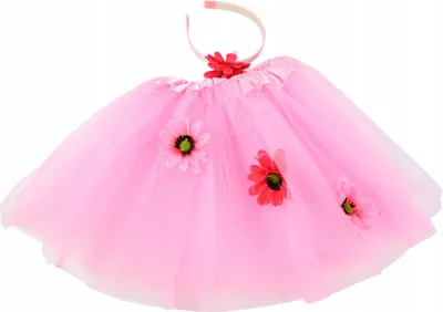 Immagine prodotto di Costume da fata rosa per bambina - Set gonna e cerchietto per carnevale e spettacoli 110-135 cm