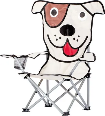 Image de Fauteuil Pliant Enfant Chien Fauteuil Pliant Enfant Motif Chien - Cao Camping