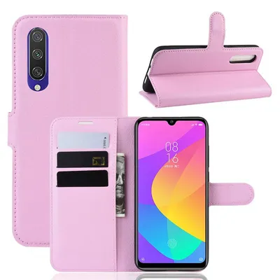 Obrázek produktu pro Pouzdro pro Xiaomi Mi A3 Pouzdro na mobilní telefon Flipové pouzdro Ochranné pouzdro Pouzdro Kryt Růžové