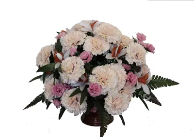 Produktbild von Rundes Zementblumenarrangement für den Friedhof 35 x 35 x 35 cm