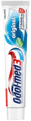 Produktbild ausgepackt - Vorne - Odol med3 Original fluoridhaltige Zahncreme mit 3in1 Schutz 75ml