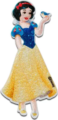 Produktbild von Disney © Schneewittchen 7 Zwerge Prinzessin - Aufnäher, Bügelbild, Aufbügler, Applikationen, Patches, Flicken, Größe: 8,1 x 4 cm