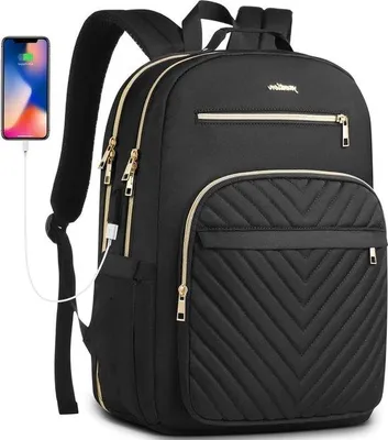 Produktbild von Famanu Damenrucksack Große Kapazität - Schwarz