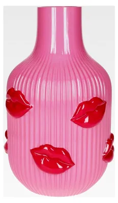 Produktbild von Vase L'Amour, H(25cm), Lippen, rosa