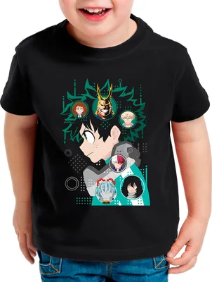 Produktbild von style3 Be Green Kinder T-Shirt superhero japan acade mia manga