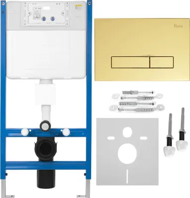 Zdjęcie produktu dla Stelaż Podtynkowy Rea K011A-Q Gold 9X52,5X103,5Cm
