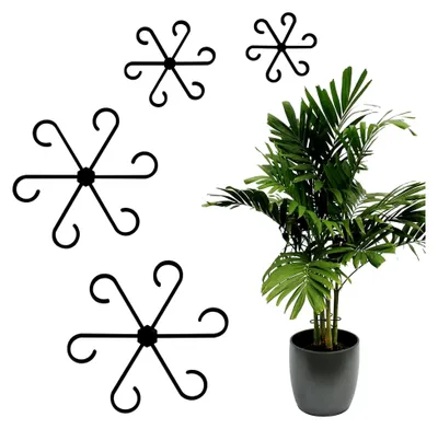 Produktbild von 16 Stück Pflanzenstützen, Pflanzenstielhalter, Staudenhalter, Gartenstützring, Pflanzenklammern für Topfpflanzen, Blumen und Gemüse