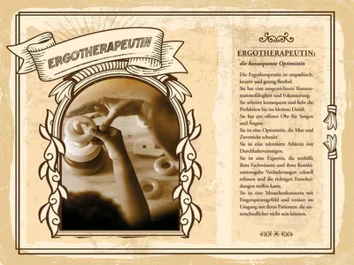 Produktbild von vianmo Holzschild 30x40 cm Ergotherapeutin emphathisch Beruf Arbeit