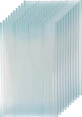 Obrázok produktu pre Aopunly vlnité plechy, FRP denné svetlo listy, číre vlnité plechy, vlnité plechy trapézové, mrazuvzdorné / izolačné strešné plechy, 2 mm hrubé skleníkové plechy, dĺžka rezania možná (0,9x1,6 m, 10 ks)