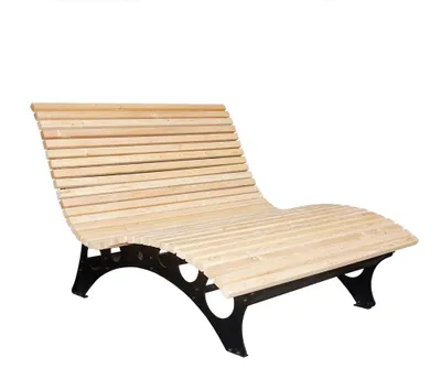 Produktbild von HOME DELUXE - Wellenholzliege TAIGA inkl. 1x Auflage- Waldsofa Schwungliege Relaxliege
