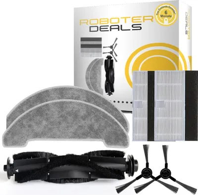 Produktbild von Zubehör Set (Ersatzteile) für Ultenic D5s (2x Filter, 2x Seitenbürste, 1x Hauptbürste, 2x Pad)