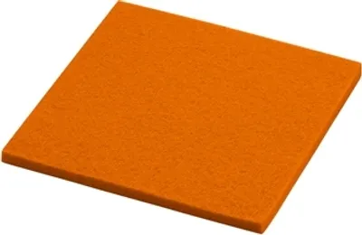 Produktbild von Daff - Untersetzer Filz Quadrat 10x10 cm. Mandarine