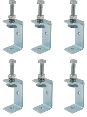 Obrázek produktu pro 6 kusů C-svorek, šroubové svorky, 65 mm, stříbrné
