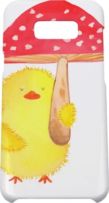 Produktbild von Mr. & Mrs. Panda Samsung Galaxy S8 plus Handyhülle  Küken Fliegenpilz - Weiß - Geschenk, Handy Case, Hülle, Ostern, Cover, Ostergrüße, Glückspilz, Frohe