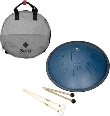 Zdjęcie produktu dla Sela SE 381 Melody Tongue Drum Navy Blue z młoteczkami