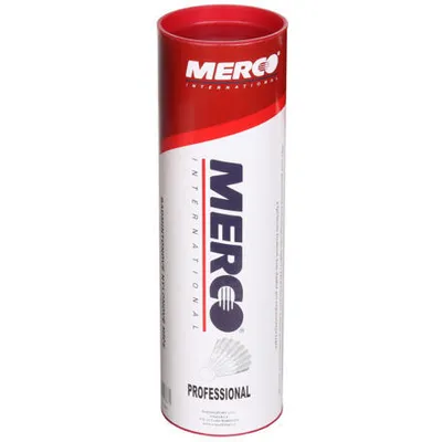 Image de Merco Professional balles de badminton rouge tube d'emballage 6 pcs