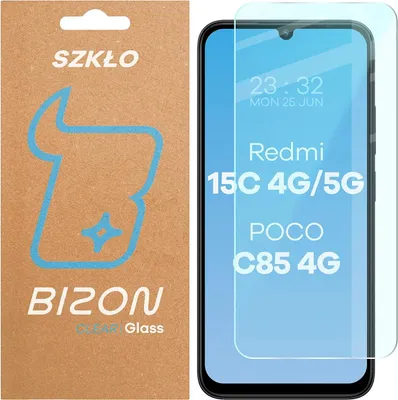 Produktbild von Gehärtetes Glas für Xiaomi Redmi 15C 4G / 5G / POCO C85 4G, Bizon Glass Clear 2