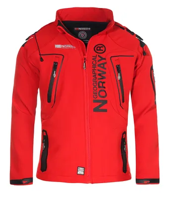 Produktbild von Geographical Norway Herren Softshelljacke Funktions-Outdoor-Jacke Model: G-Forrest, Farbe: rot, Größe: XXL