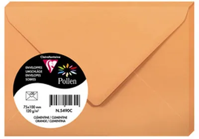 Obrázek produktu pro Clairefontaine 5490C, Oranžová, 120 g/m², 100 mm, 75 mm, Forest Stewardship Council (FSC), Francie