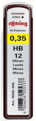 Produktbild von Rotring Polymer Leads, HB, 0,35 mm