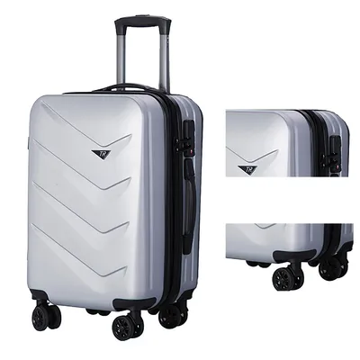 Produktbild von Koffer, Reisekoffer,44*25*57cm, Zahlenschloss,wasserdicht, ultraleicht, 360° Lenkung,Silber
