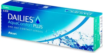 Produktbild von DAILIES AquaComfort PLUS Toric - 30 daily lenses - Sph: +2.0, Cyl: -0.75, Ax: 10, BC: 8.8, D: 14.4