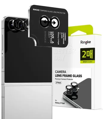Obrázok produktu pre Ochranný rámček na fotoaparát Ringke, 2 ks, pre Galaxy Z Flip 8, čierny