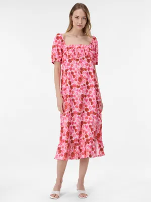 Produktbild von Orsay rotes gemustertes Midikleid für Damen 38