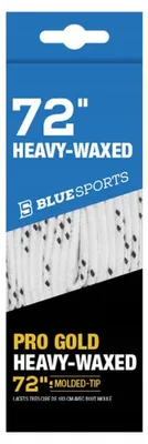 Obrázek produktu pro BlueSports – tkaničky „ProGold“ do bruslí, voskované, hokejové PP9649 (213 cm) (bílé)