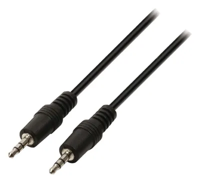 Zdjęcie produktu dla Valueline VLAP22000B05, 3.5mm, Męska, 3.5mm, Męska, 0,5 m, Czarny