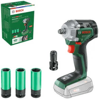 Immagine prodotto di BOSCH Cordless Impact Wrench - UniversalImpactDrive 18V-350 - 18V - 350 Nm - Battery and charger not included - With 4-piece socket set
