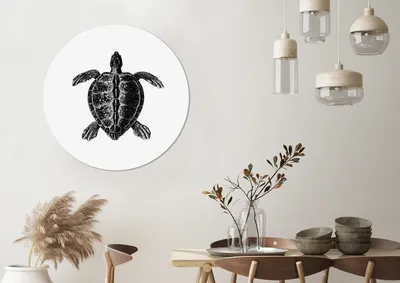 Produktbild von MuchoWow® - Wand-Kreis - Wohnzimmer - Bild - Runde - Wanddeko - Dibond - Kunstdrucke