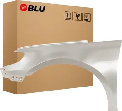Produktbild von BLU Kotflügel Passend für Volkswagen Passat CC LR7L Links Silber SilberLeaf | 2008-2012 | Vorderseite Vorne | Lackiert | Einbaufertig