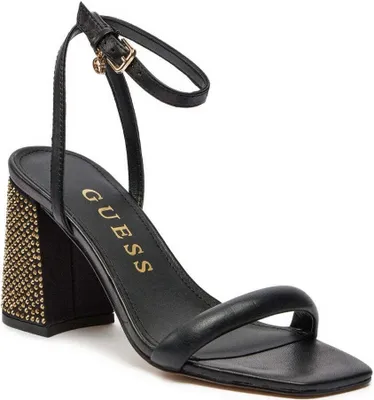 Zdjęcie produktu dla Guess Damskie Klasyczne Sandały FLJGEL LEA03 BLACK Kolor: Czarny Rozmiar: 41