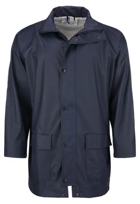 Produktbild von modAS Uni PolyurethanRegenjacke Profi – Leichte Outdoor-Jacke Damen Herren Winddicht Wasserdicht in Navy Größe 4XL