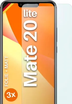Produktbild von moex® 3x Schutzfolie kompatibel mit Huawei Mate 20 Lite - Displayschutzfolie Anti Reflex Folie, Matt
