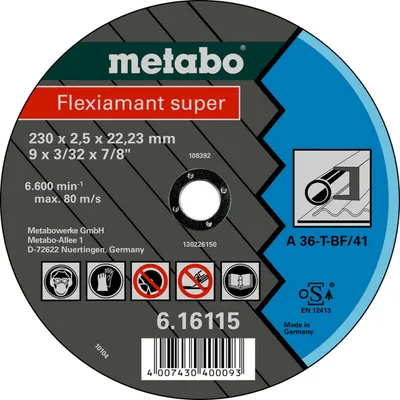 Image de Metabo Flexiamant super 150x2,0x22,2 Acier, 616109000