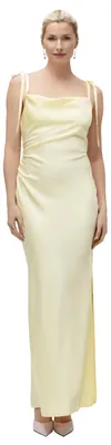 Produktbild von LeGer Maxima Dress - Maxikleid Damen mit Wasserfall-Ausschnitt - körpernahe Pass