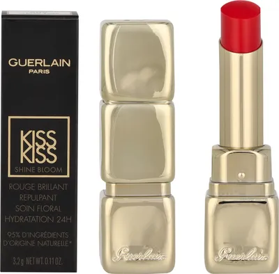 Produktbild von Guerlain KissKiss Shine Bloom, Rot, Spring Rose, 1 Farben, Färbung, Feuchtigkeitsspendend, Nährend, Aufpolsterung, Glättend, Weichmachend, Frauen, Glanz