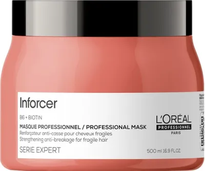 Produktbild von L’Oréal Paris Serie Expert Inforcer Professional Formula 250ml, Frauen, Sprödes Haar, trockenes Haar, Schwarz, Blond, Braun, Kastanie, Rot, 500 ml, Revitalisierend, Glanz, Verstärkung, Topf