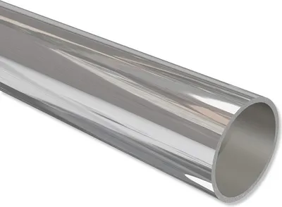 Produktbild von Interdeco Metallrohr 20 mm Ø, Rohr für Gardinenstangen, Chrom, 200 cm