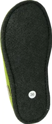 Produktbild von Haflinger Damen Herren Hausschuh Pantoffel Wollfilz Flair Soft 311010, Größe:37 EU, Farbe:Grün