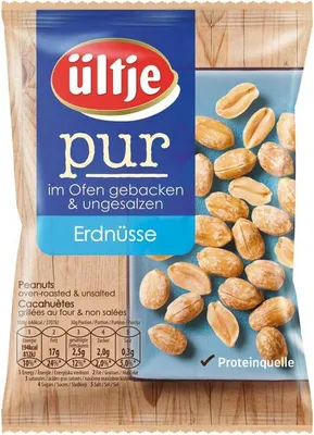 Produktbild von ültje pur Erdnüsse im Ofen Gebacken und ungesalzen köstliche 200g
