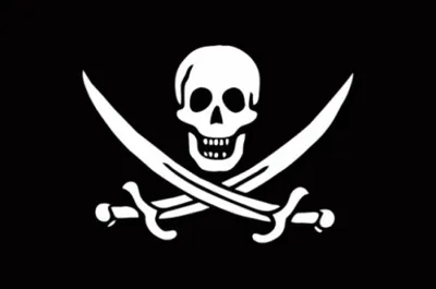 Produktbild von Fahne Flagge Totenkopf Pirat - große Fahne - 150 x 250 cm