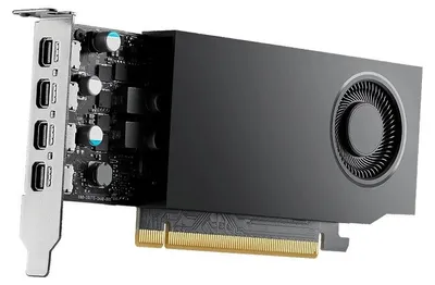 Produktbild von PNY A400, 4 GB, GDDR6, 64 Bit, PCI Express x8, 1 Lüfter