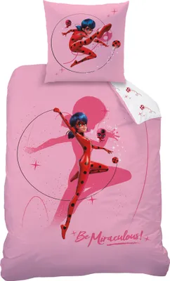 Produktbild von Mädchen Flanell Bettwäsche Miraculous Ladybug Shadow 135 x 200 cm Biber